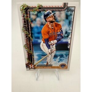 2023 Topps Holiday Christian Walker Houston Astros Baseball Card H155